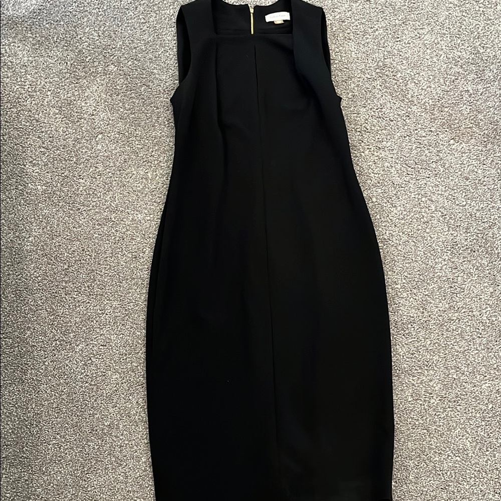 Calvin Klein Elegant Black Sleeveless Dress Size 4